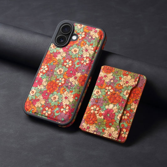 For iPhone 16 Plus MagSafe Detachable Card Slot Holder Phone Case(Red) by buy2fix