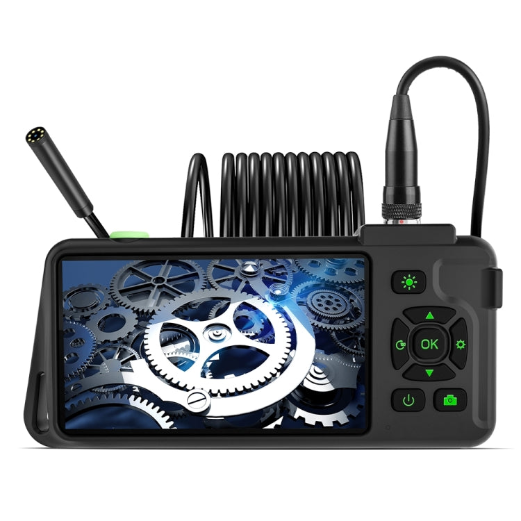 T22 4.5 inch IPS Color Screen 8mm Single Camera Hard Cable Industrial Endoscope, Length:1m(Black Orange) - by buy2fix | Online Shopping UK | buy2fix