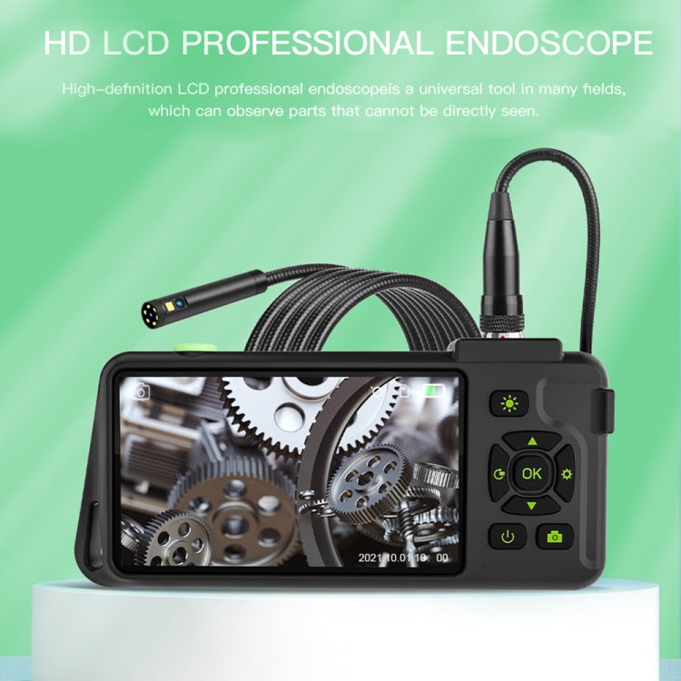 T22 4.5 inch IPS Color Screen 8mm Single Camera Hard Cable Industrial Endoscope, Length:1m(Black Orange) - by buy2fix | Online Shopping UK | buy2fix