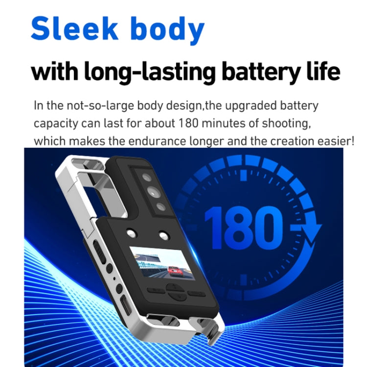 D6 2K Acoustic and Visual Distress Signal Cycling SOS Recorder with Light(Black) by buy2fix