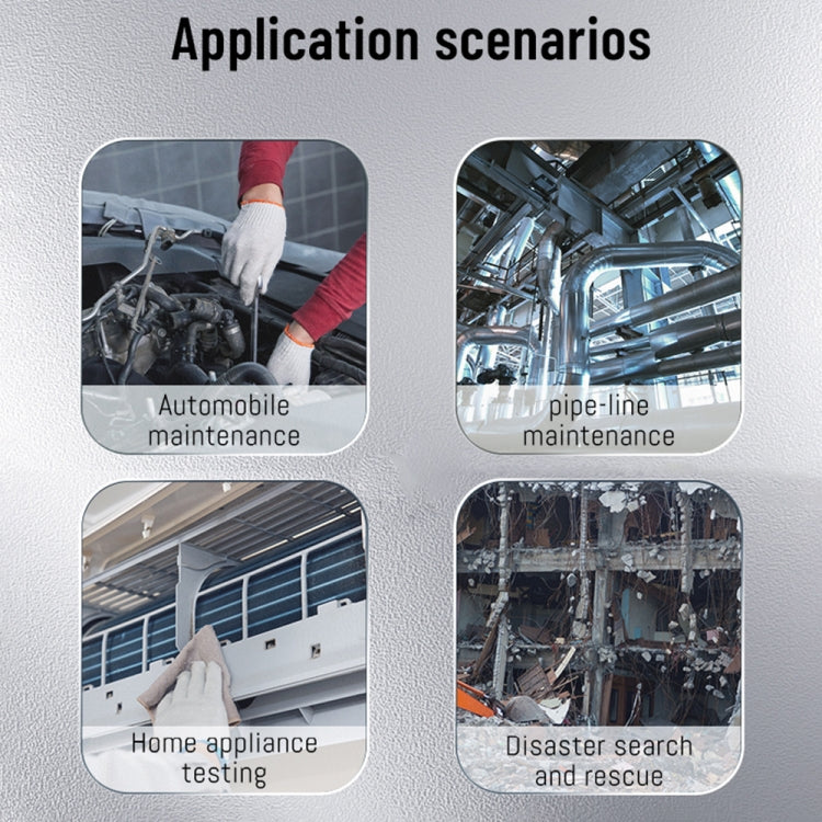 T27 5 inch IPS Color Screen 5.5mm Dual Camera Handheld Hard Cable HD Industrial Endoscope, Length:1m(Orange Black) by buy2fix