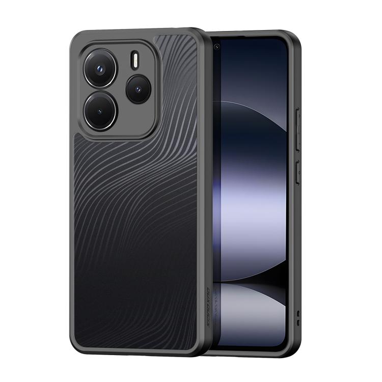 For Redmi Note 14 4G 163.25mm DUX DUCIS Aimo Series TPU + PC Frosted Feel Phone Case(Black) - Note 14 Cases by DUX DUCIS | Online Shopping UK | buy2fix