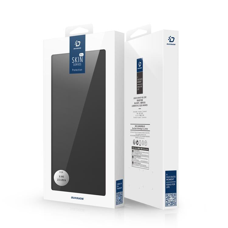 For Xiaomi 15 Ultra DUX DUCIS Skin Pro Series Flip Leather Phone Case(Black) - 15 Ultra Cases by DUX DUCIS | Online Shopping UK | buy2fix