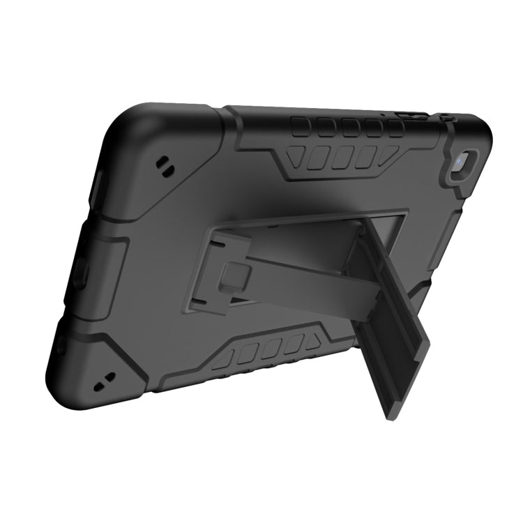 For Samsung Galaxy Tab A7 Lite Armor Holder Silicone Hybrid PC Tablet Case(Black) - Tab A7 Lite T220 / T225 by buy2fix | Online Shopping UK | buy2fix
