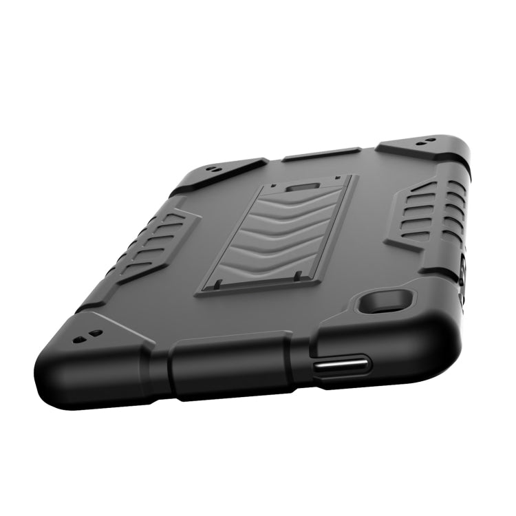 For Samsung Galaxy Tab A7 Lite Armor Holder Silicone Hybrid PC Tablet Case(Black) - Tab A7 Lite T220 / T225 by buy2fix | Online Shopping UK | buy2fix