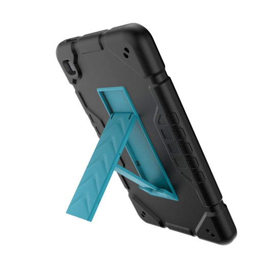 For Samsung Galaxy Tab A7 Lite Armor Holder Silicone Hybrid PC Tablet Case(Black Blue) - Tab A7 Lite T220 / T225 by buy2fix | Online Shopping UK | buy2fix