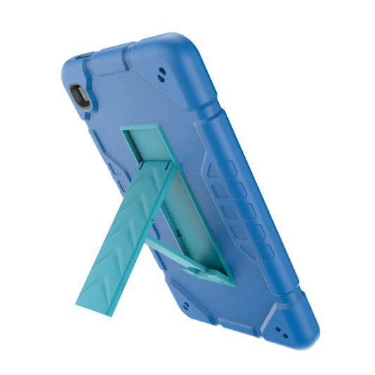 For Samsung Galaxy Tab A7 Lite Armor Holder Silicone Hybrid PC Tablet Case(Blue) - Tab A7 Lite T220 / T225 by buy2fix | Online Shopping UK | buy2fix