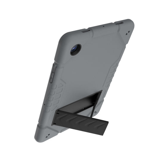 For Samsung Galaxy Tab A8 Armor Holder Silicone Hybrid PC Tablet Case(Grey Black) - Other Galaxy Tab PC by buy2fix | Online Shopping UK | buy2fix