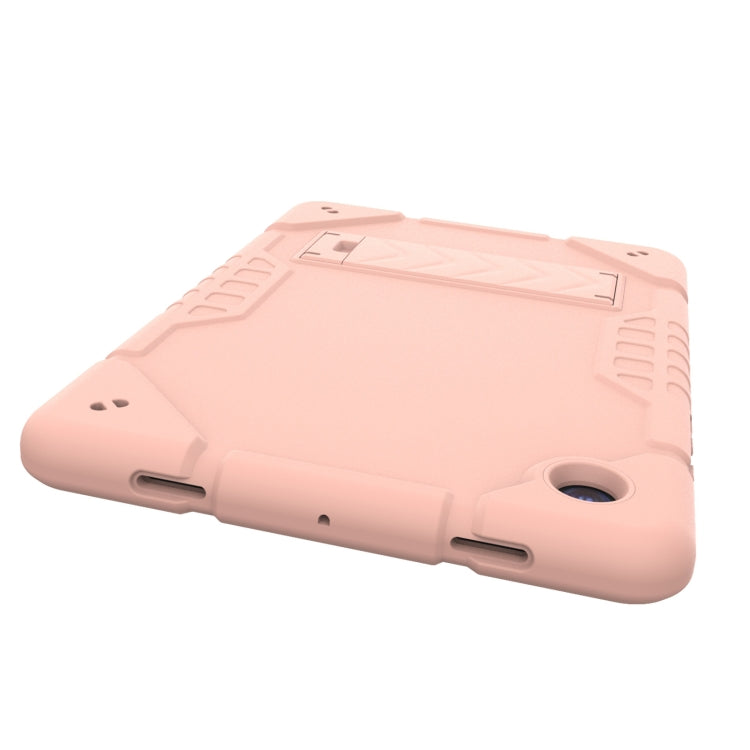 For Samsung Galaxy Tab A8 Armor Holder Silicone Hybrid PC Tablet Case(Rose Gold) - Other Galaxy Tab PC by buy2fix | Online Shopping UK | buy2fix