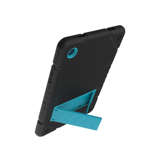 For Samsung Galaxy Tab A8 Armor Holder Silicone Hybrid PC Tablet Case(Black Blue) - Other Galaxy Tab PC by buy2fix | Online Shopping UK | buy2fix