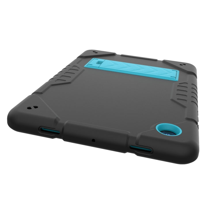 For Samsung Galaxy Tab A8 Armor Holder Silicone Hybrid PC Tablet Case(Black Blue) - Other Galaxy Tab PC by buy2fix | Online Shopping UK | buy2fix