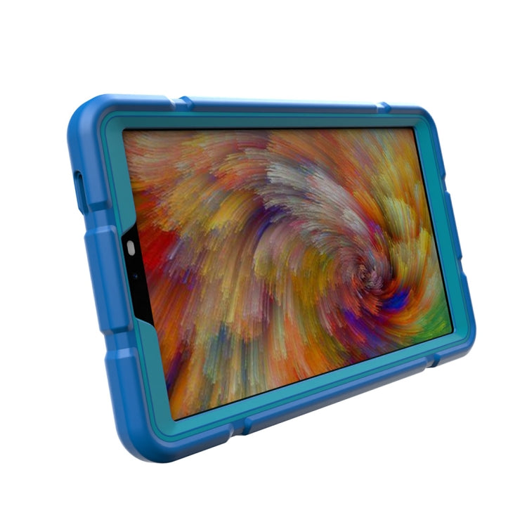 For Samsung Galaxy Tab A9 Armor Holder Silicone Hybrid PC Tablet Case(Blue) - Galaxy Tab A9 by buy2fix | Online Shopping UK | buy2fix