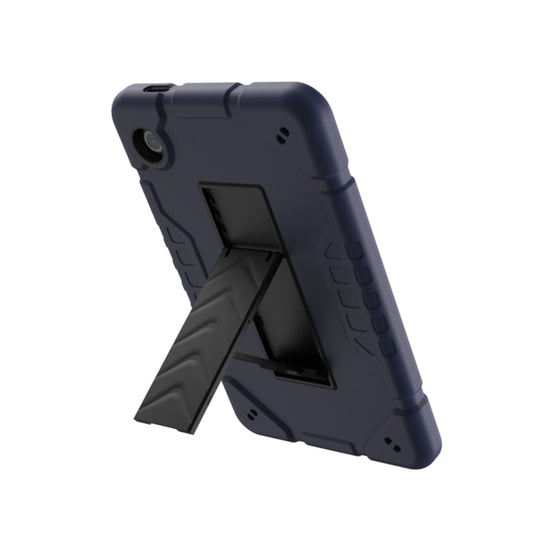 For Samsung Galaxy Tab A9+ Armor Holder Silicone Hybrid PC Tablet Case(Navy Blue Black) - Galaxy Tab A9+ by buy2fix | Online Shopping UK | buy2fix