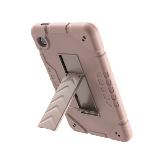 For Samsung Galaxy Tab A9+ Armor Holder Silicone Hybrid PC Tablet Case(Rose Gold) - Galaxy Tab A9+ by buy2fix | Online Shopping UK | buy2fix