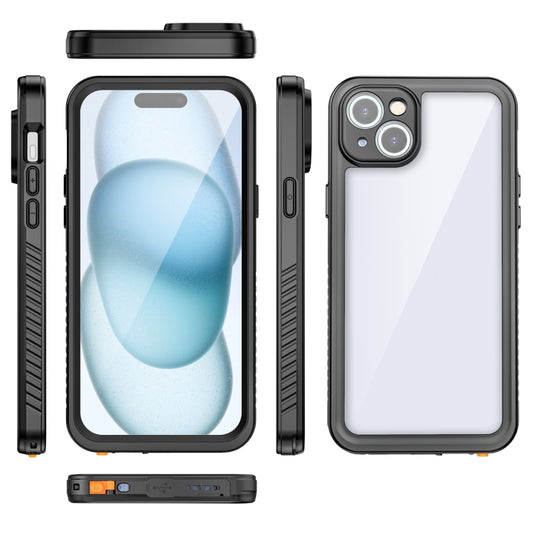 For iPhone 15 Plus RedPepper Shockproof IP68 Waterproof PC + TPU Protective Case(Black) - iPhone 15 Plus Cases by RedPepper | Online Shopping UK | buy2fix