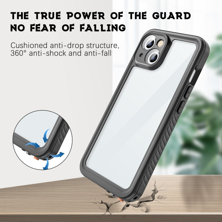 For iPhone 15 RedPepper Shockproof IP68 Waterproof PC + TPU Protective Case(Black) - iPhone 15 Cases by RedPepper | Online Shopping UK | buy2fix