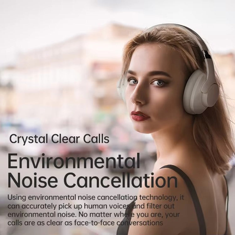 BT048 ANC Noise Reduction Bluetooth 5.3 Wireless Headset(Rose Gold) by buy2fix