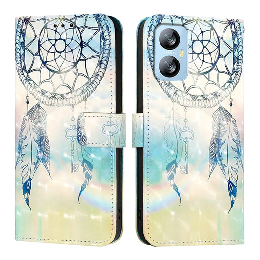 For Blackview A52 3D Painting Horizontal Flip Leather Phone Case(Dream Wind Chimes) by buy2fix
