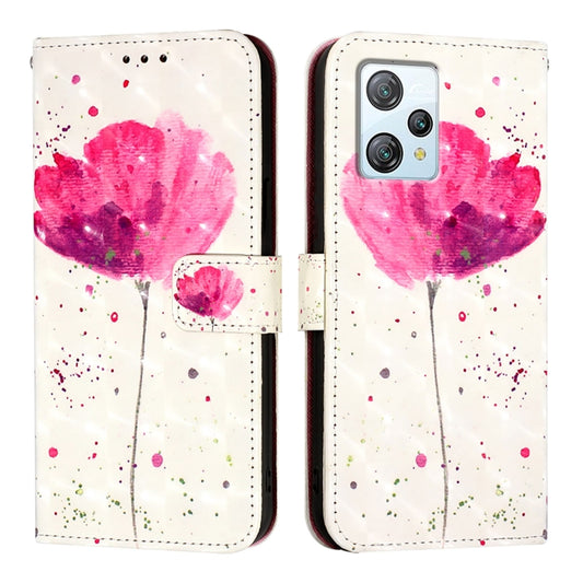 For Blackview A53 3D Painting Horizontal Flip Leather Phone Case(Flower) by buy2fix