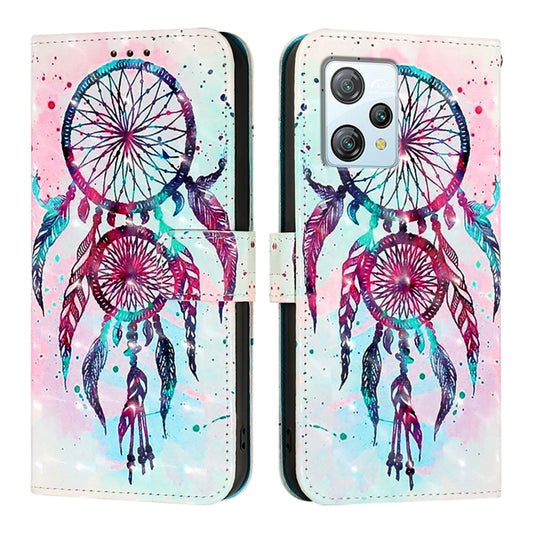 For Blackview A53 3D Painting Horizontal Flip Leather Phone Case(Color Drop Wind Chimes) by buy2fix