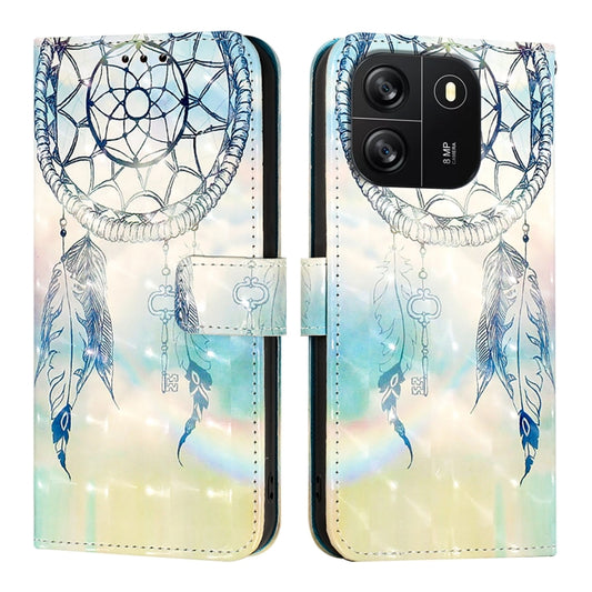 For Blackview Wave 6C 3D Painting Horizontal Flip Leather Phone Case(Dream Wind Chimes) by buy2fix