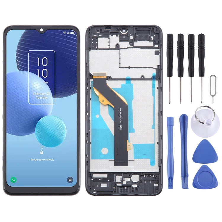 For TCL 406 T506K OEM LCD Screen Digitizer Full Assembly with Frame - For TCL by buy2fix | Online Shopping UK | buy2fix