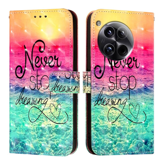 For OnePlus 12 Global 3D Painting Horizontal Flip Leather Phone Case(Chasing Dreams) by buy2fix