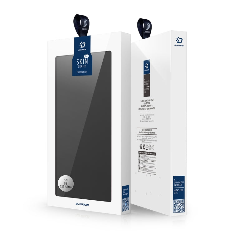 For Samsung Galaxy S25 Ultra 5G DUX DUCIS Skin Pro Series Flip Leather Phone Case(Black) by DUX DUCIS