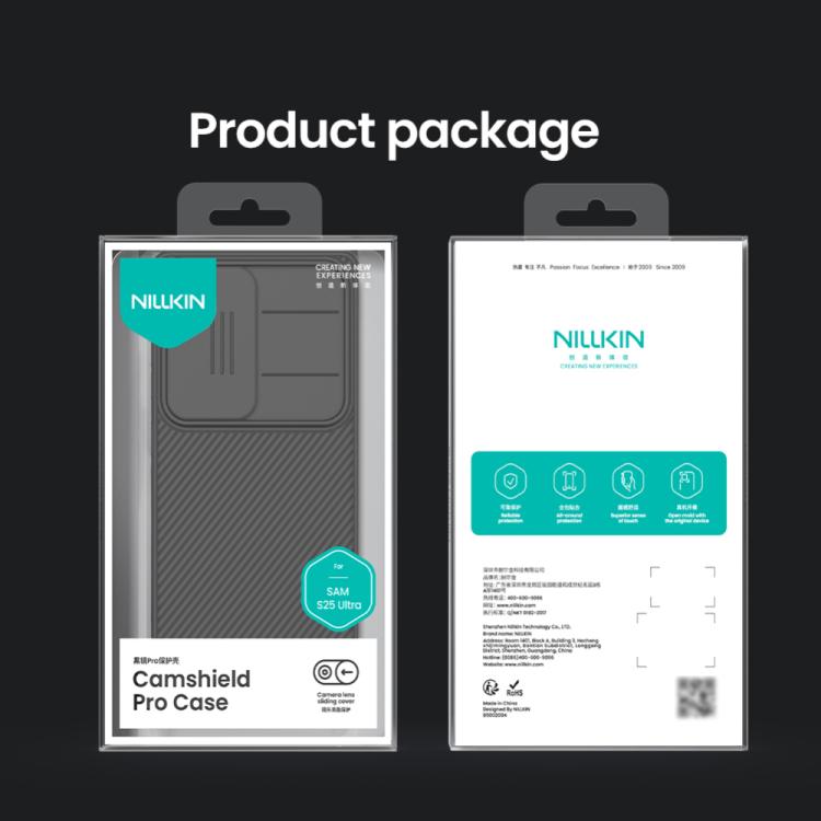 For Samsung Galaxy S25 Ultra 5G NILLKIN Black Mirror Pro Series Camshield PC Phone Case(Blue) - Galaxy S25 Ultra 5G Cases by NILLKIN | Online Shopping UK | buy2fix