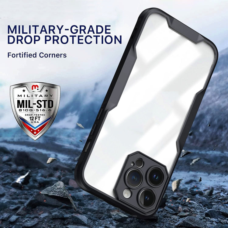 For iPhone 12 Pro Max Armor Shockproof PC Hybrid TPU Phone Case(Black) by buy2fix