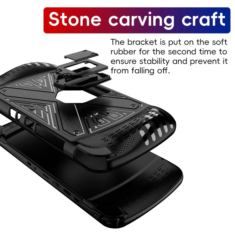 For SUBOR Q900 TPU Game Console Protective Case with Holder(Black) by buy2fix