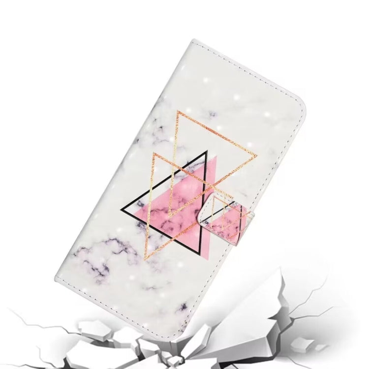 For Samsung Galaxy S25+ 5G Oil Embossed 3D Drawing Leather Phone Case(Triangular Marble) by buy2fix