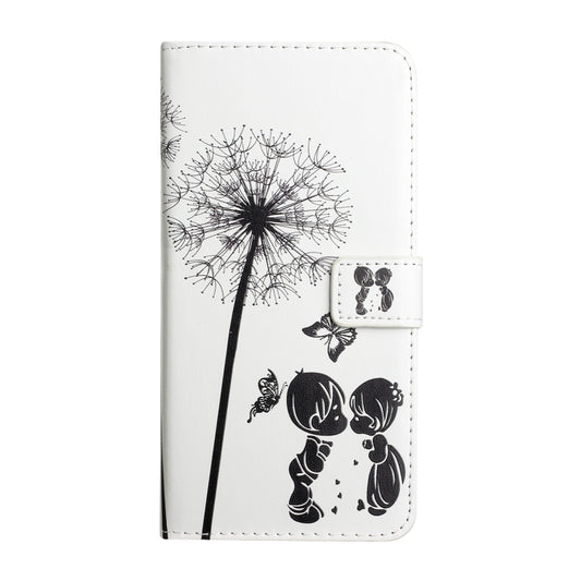 For Samsung Galaxy S25 Ultra 5G Oil Embossed 3D Drawing Leather Phone Case(Couple Dandelion) by buy2fix
