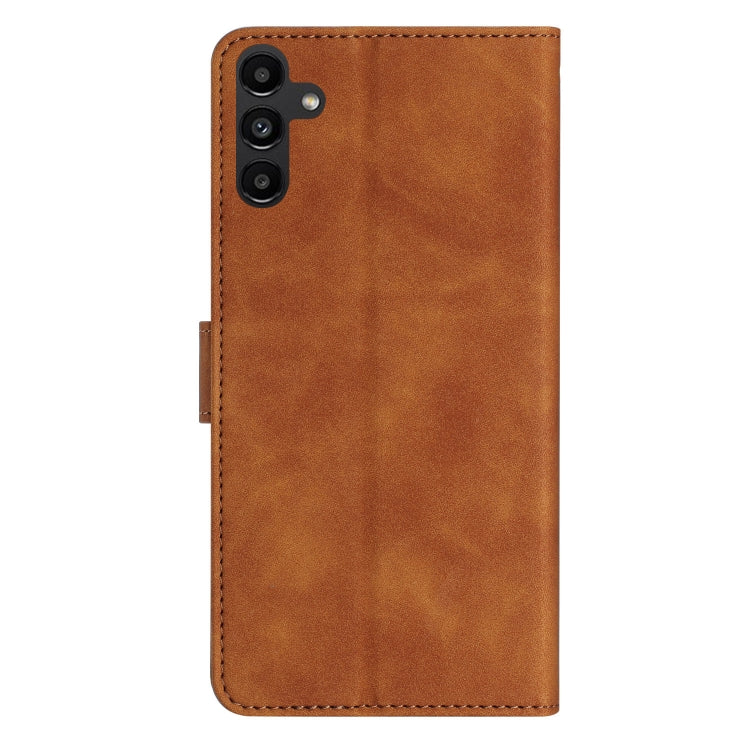 For Samsung Galaxy S25+ 5G Seven Butterflies Embossed Leather Phone Case(Brown) - Galaxy S25+ 5G Cases by buy2fix | Online Shopping UK | buy2fix