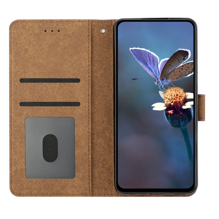 For Samsung Galaxy S25+ 5G Seven Butterflies Embossed Leather Phone Case(Brown) - Galaxy S25+ 5G Cases by buy2fix | Online Shopping UK | buy2fix