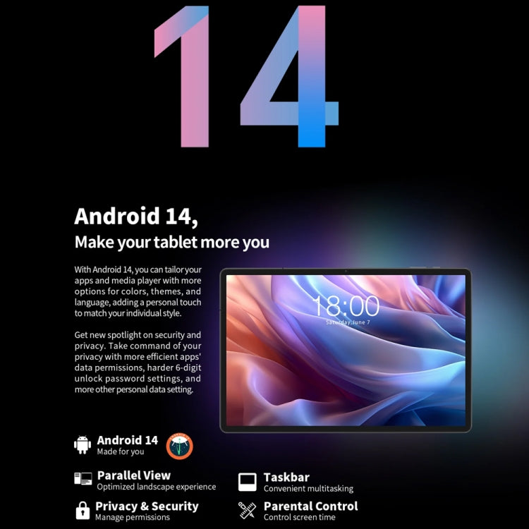 Teclast T65 Max Tablet PC 13 inch, 8GB+256GB, Android 14 MediaTek Helio G99 Octa Core, 4G LTE Dual SIM - TECLAST by TECLAST | Online Shopping UK | buy2fix