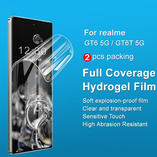 For Realme GT Neo6 SE 5G 2pcs/Set imak Curved Full Screen Hydrogel Film Protector by imak