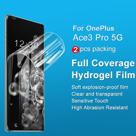 For OnePlus Ace 3 Pro 2pcs/Set imak Curved Full Screen Hydrogel Film Protector by imak