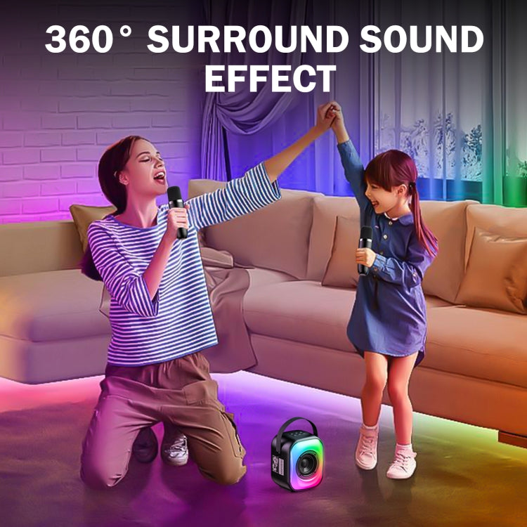 ONIKUMA L7 5W Karaoke Bluetooth Speaker with 2 Microphones(Black) - Desktop Speaker by ONIKUMA | Online Shopping UK | buy2fix