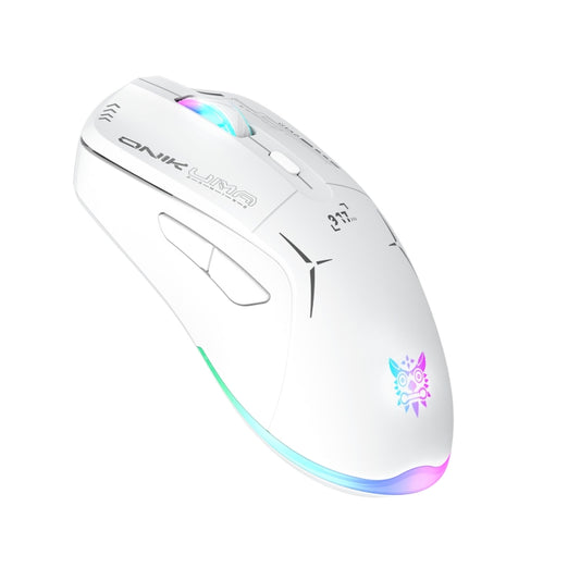 ONIKUMA CW917 RGB 4800DPI Dual Mode Wired + 2.4GHz Wireless Mouse(White) by ONIKUMA