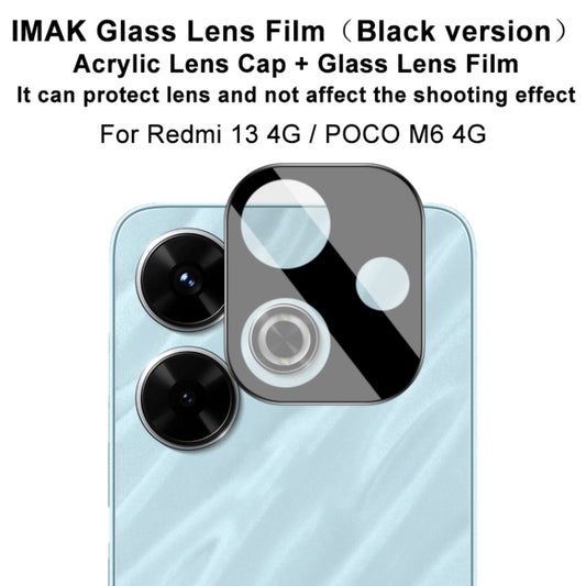 For Xiaomi POCO M6 4G imak High Definition Integrated Glass Lens Film Black Version by imak
