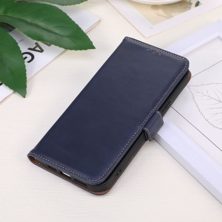 For Sony Xperia 1 VI Magnetic Crazy Horse Texture Genuine Leather RFID Phone Case(Blue) - Sony Cases by buy2fix | Online Shopping UK | buy2fix