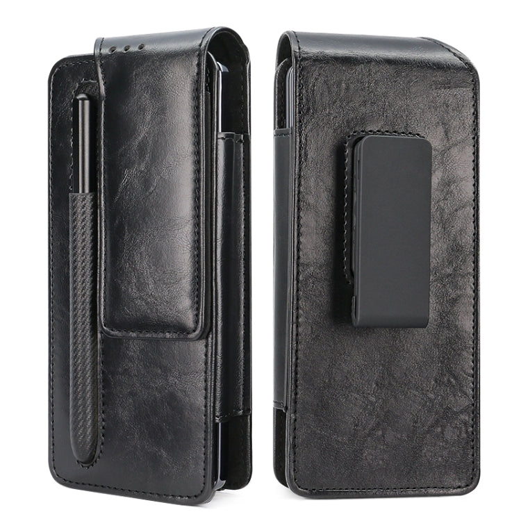 For Samsung Galaxy Z Fold 3 / 4 / 5 / 6 VIETAO Retro Thinking Series PU Shockproof Phone Bag, Without Pen(Black) - Galaxy Z Fold5 Cases by VIETAO | Online Shopping UK | buy2fix