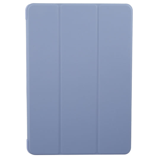 For Huawei MatePad 11.5 S GEBEI 3-folding Holder Shockproof Flip Leather Tablet Case(Purple) - Huawei by GEBEI | Online Shopping UK | buy2fix