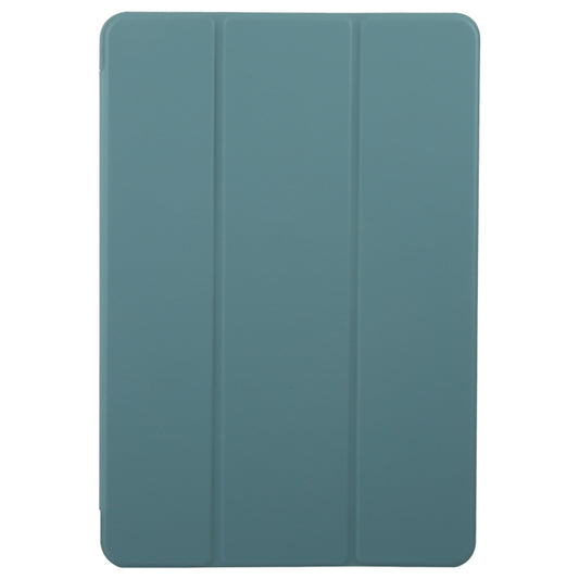 For Huawei MatePad 11.5 S GEBEI 3-folding Holder Shockproof Flip Leather Tablet Case(Dark Green) - Huawei by GEBEI | Online Shopping UK | buy2fix