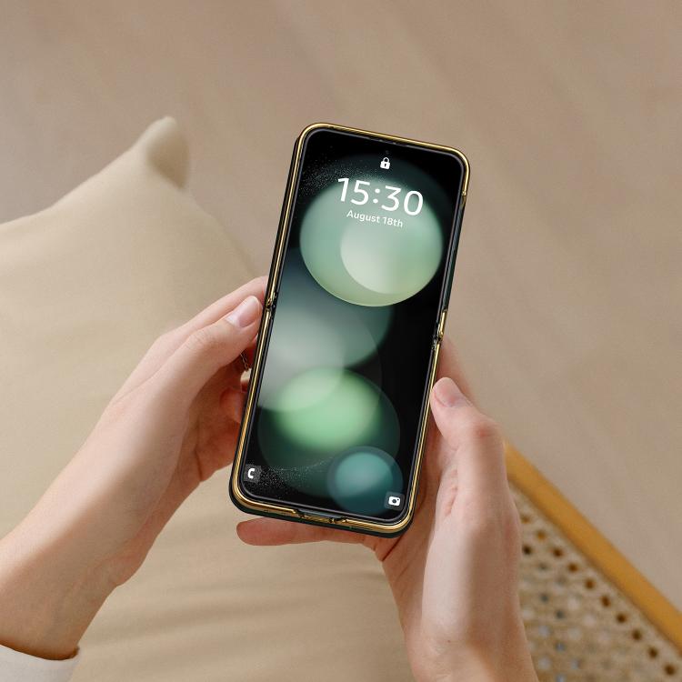 For Samsung Galaxy Z Flip6 VIETAO Integrated Embossed Pattern Full Coverage Phone Case with Wrist Strap(Red) - Galaxy Z Fold6 5G Cases by VIETAO | Online Shopping UK | buy2fix