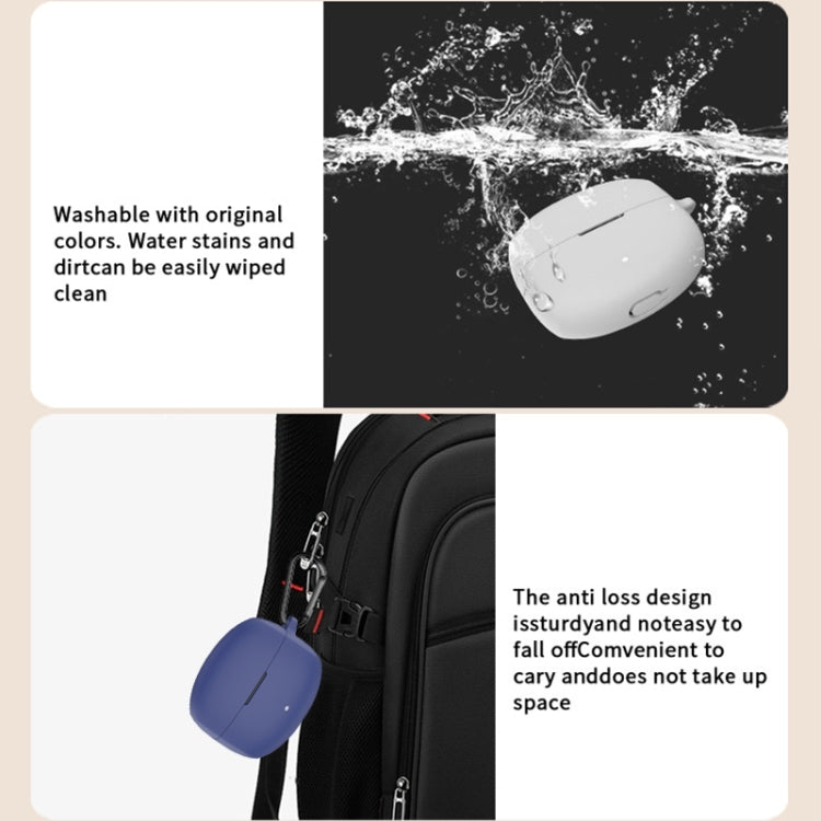For EDIFIER Lolli Pro 3 Wireless Earphones Silicone Protective Case(Midnight Blue) by buy2fix