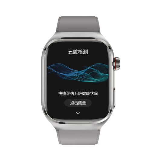 TK16 2.04 inch LCD Screen Silicone Strap Smart Watch Supports Health Monitoring(Grey) by buy2fix