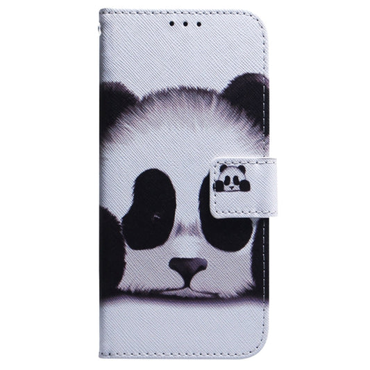 For Samsung Galaxy S25 5G Coloured Drawing Flip Leather Phone Case(Panda) by buy2fix