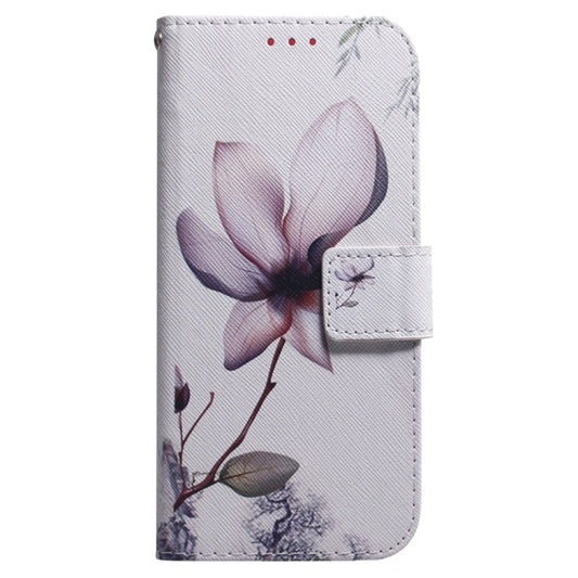 For Samsung Galaxy S25 Ultra 5G Coloured Drawing Flip Leather Phone Case(Magnolia) by buy2fix